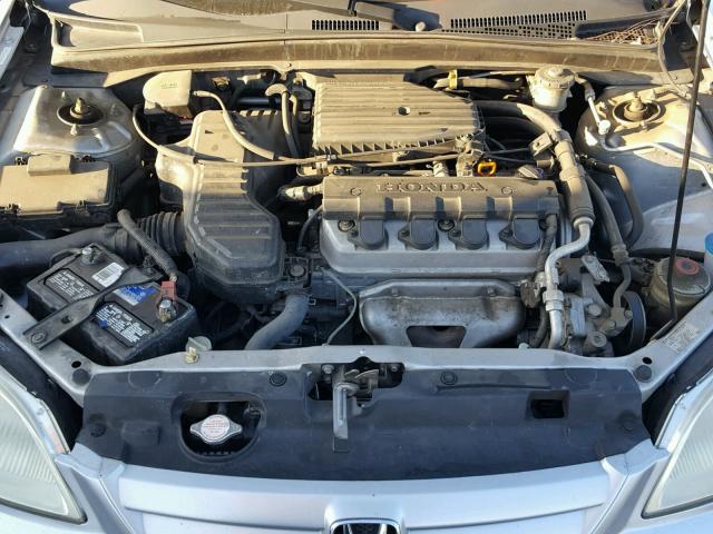 JHMES16542S002932 - 2002 HONDA CIVIC LX SILVER photo 7