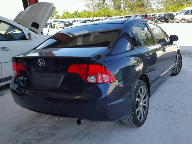 1HGFA16516L068381 - 2006 HONDA CIVIC LX BLUE photo 4