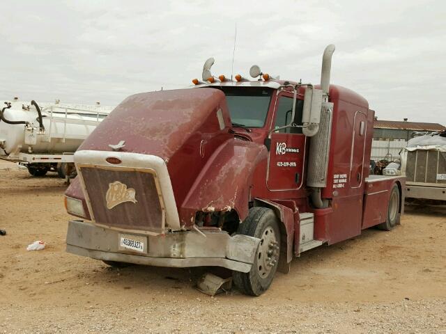 1NPGHU7X77D744045 - 2007 PETERBILT 385 MAROON photo 2