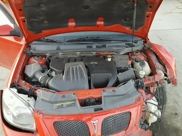 1G2AN18B287262711 - 2008 PONTIAC G5 GT RED photo 7