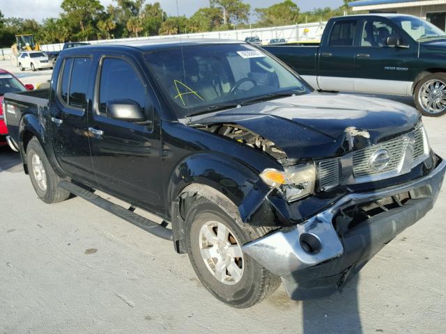 1N6AD07U05C434343 - 2005 NISSAN FRONTIER C BLACK photo 1