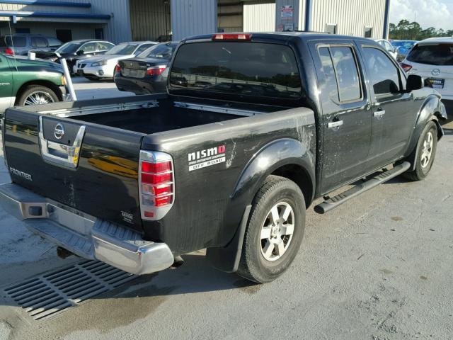 1N6AD07U05C434343 - 2005 NISSAN FRONTIER C BLACK photo 4