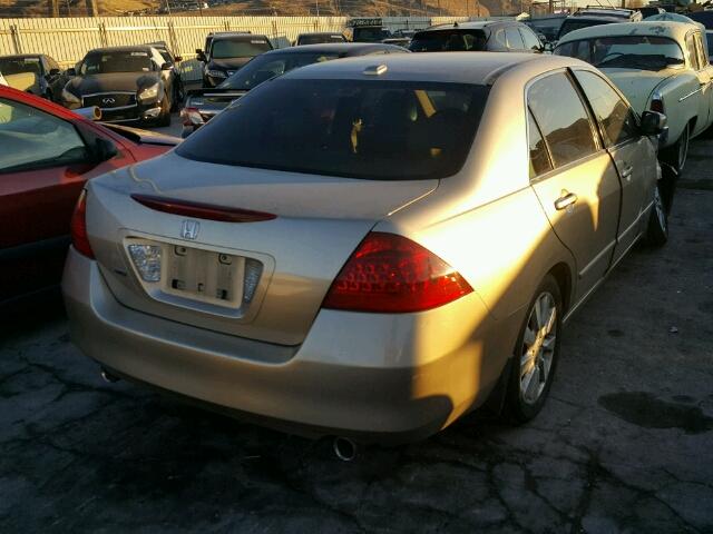 1HGCM66576A058540 - 2006 HONDA ACCORD EX GOLD photo 4