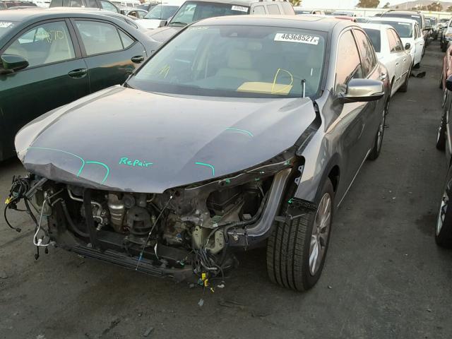 1HGCR3F82EA020061 - 2014 HONDA ACCORD EXL SILVER photo 2