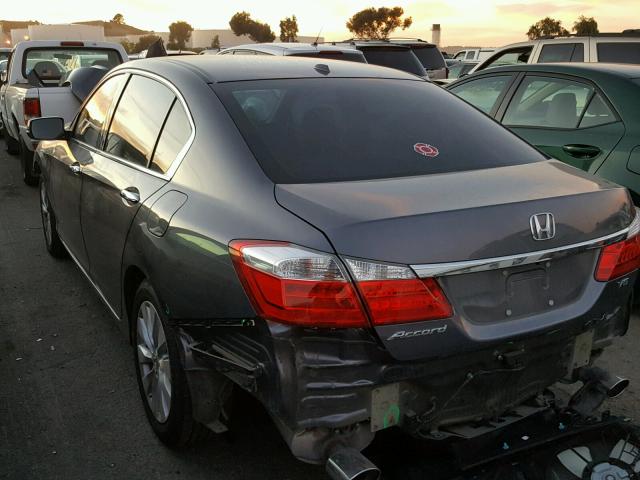 1HGCR3F82EA020061 - 2014 HONDA ACCORD EXL SILVER photo 3