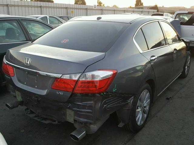 1HGCR3F82EA020061 - 2014 HONDA ACCORD EXL SILVER photo 4