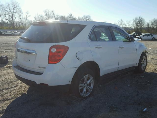 2GNFLCEK8D6371005 - 2013 CHEVROLET EQUINOX LS WHITE photo 4