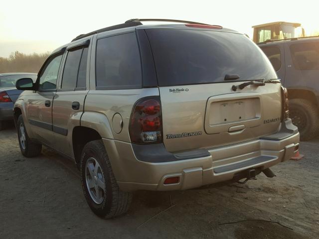 1GNDT13S642216111 - 2004 CHEVROLET TRAILBLAZE GOLD photo 3