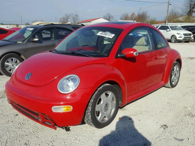 3VWCK31C95M410900 - 2005 VOLKSWAGEN NEW BEETLE წითელი ფოტო 2