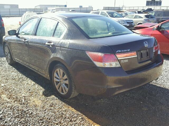 1HGCP2F78BA128333 - 2011 HONDA ACCORD EX BROWN photo 3