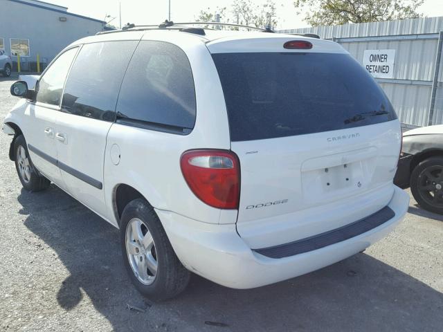 1D4GP45R15B257594 - 2005 DODGE CARAVAN SX WHITE photo 3