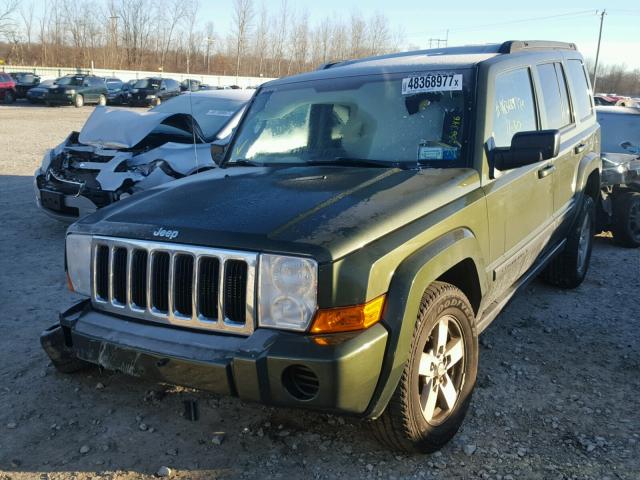 1J8HG48K57C611851 - 2007 JEEP COMMANDER GREEN photo 2