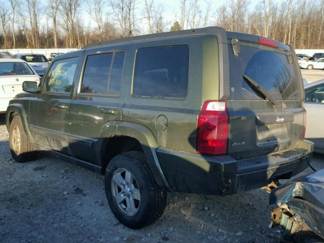 1J8HG48K57C611851 - 2007 JEEP COMMANDER GREEN photo 3