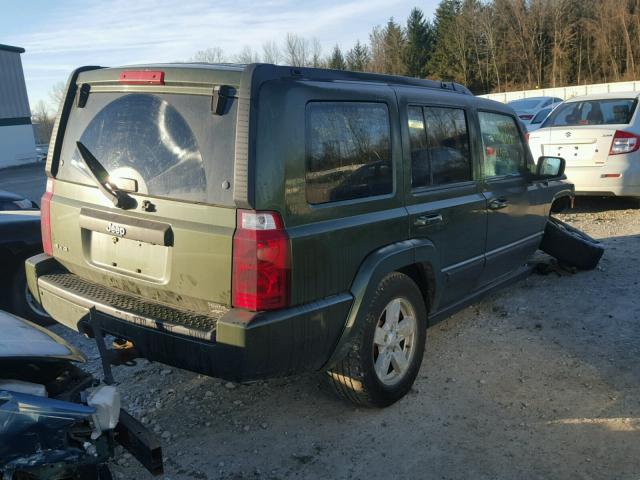 1J8HG48K57C611851 - 2007 JEEP COMMANDER GREEN photo 4