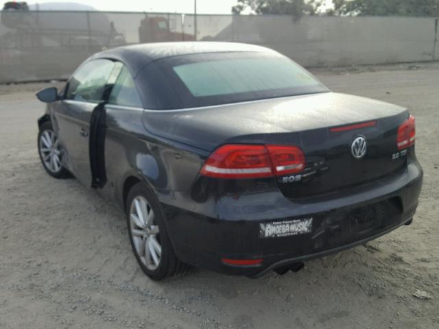 WVWBW8AH0DV008053 - 2013 VOLKSWAGEN EOS KOMFOR შავი ფოტო 3