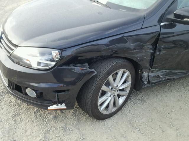 WVWBW8AH0DV008053 - 2013 VOLKSWAGEN EOS KOMFOR შავი ფოტო 9