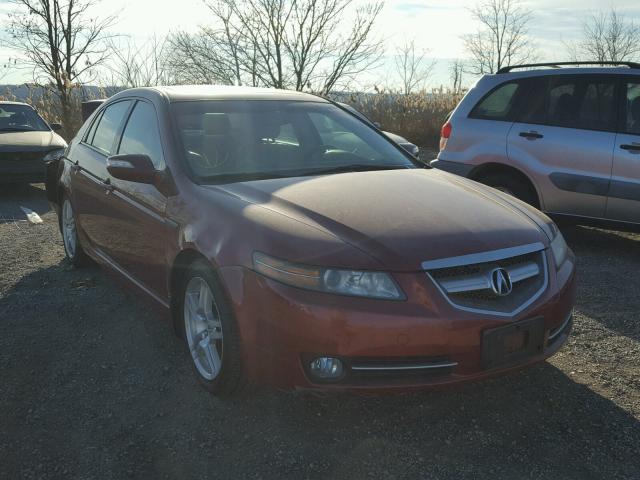 19UUA66287A046756 - 2007 ACURA TL MAROON photo 1