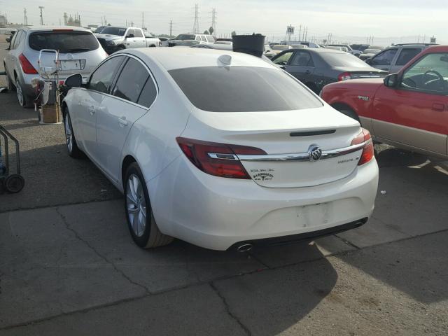 2G4GK5EX8F9246025 - 2015 BUICK REGAL WHITE photo 3