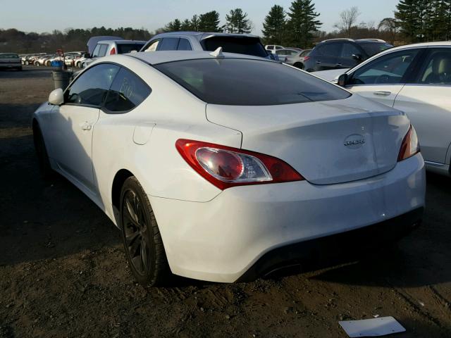 KMHHT6KD7BU063861 - 2011 HYUNDAI GENESIS CO WHITE photo 3