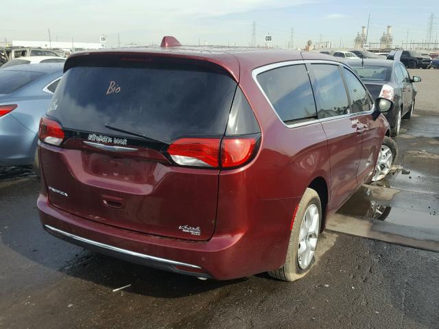 2C4RC1BG6HR779999 - 2017 CHRYSLER PACIFICA T BURGUNDY photo 4