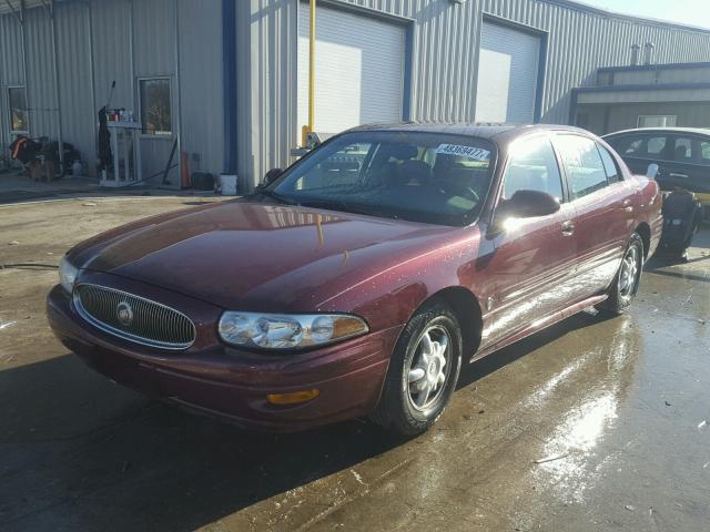 1G4HP54KX14178298 - 2001 BUICK LESABRE CU MAROON photo 2