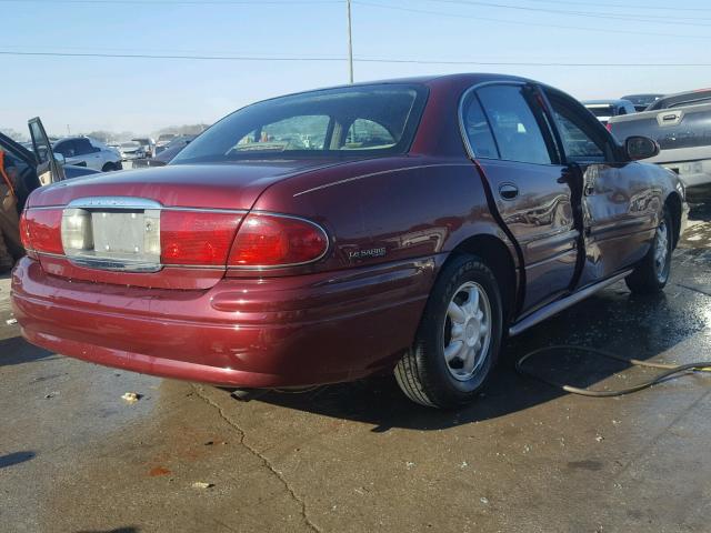 1G4HP54KX14178298 - 2001 BUICK LESABRE CU MAROON photo 4