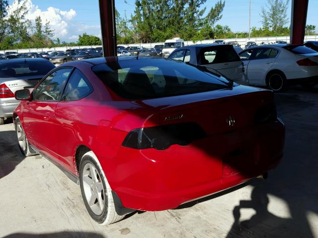 JH4DC54814S001009 - 2004 ACURA RSX RED photo 3