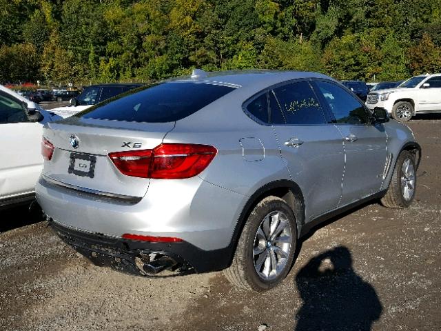 5UXKU0C30H0G68185 - 2017 BMW X6 SDRIVE3 SILVER photo 4