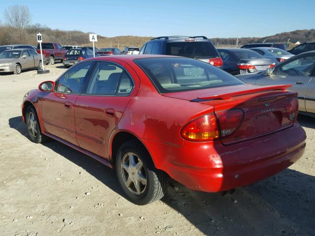 1G3NL52E62C127856 - 2002 OLDSMOBILE ALERO GL RED photo 3