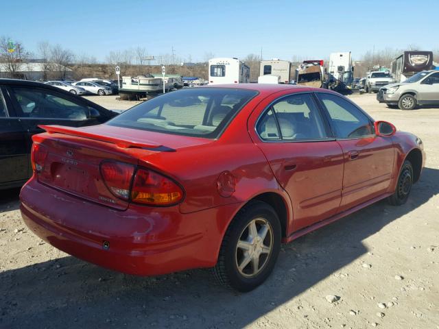 1G3NL52E62C127856 - 2002 OLDSMOBILE ALERO GL RED photo 4