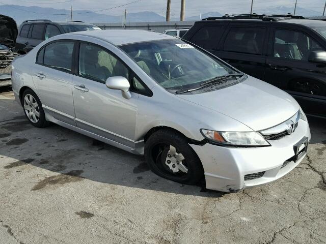 2HGFA1F58AH578507 - 2010 HONDA CIVIC LX SILVER photo 1