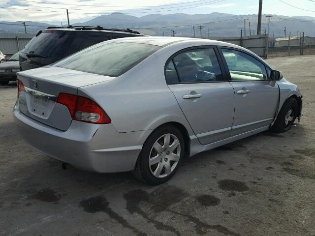 2HGFA1F58AH578507 - 2010 HONDA CIVIC LX SILVER photo 4