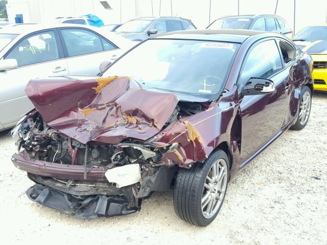 JTKDE177750029846 - 2005 TOYOTA SCION TC RED photo 2