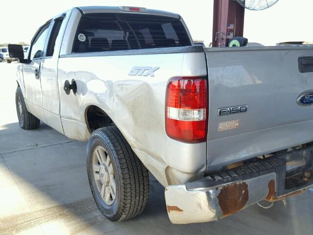 1FTRX12W45NA15962 - 2005 FORD F150 SILVER photo 9