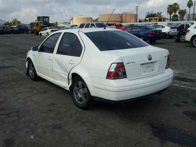 3VWSE69M72M008922 - 2002 VOLKSWAGEN JETTA GLS WHITE photo 3