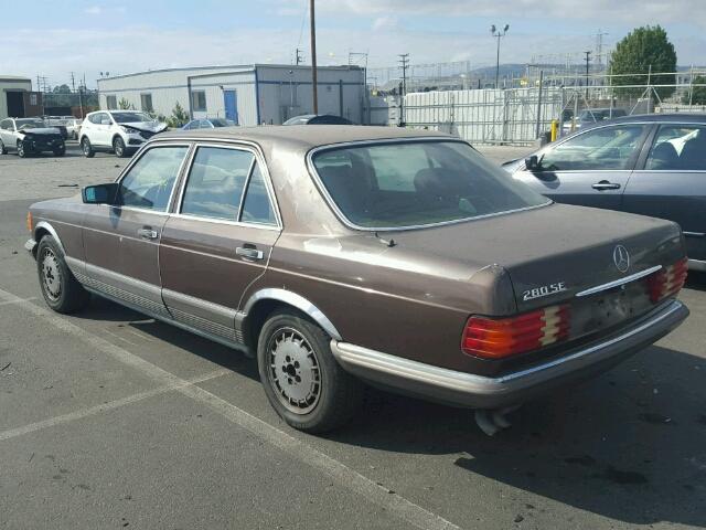 WDB1260221A088316 - 1984 MERCEDES-BENZ 280 SE BROWN photo 3