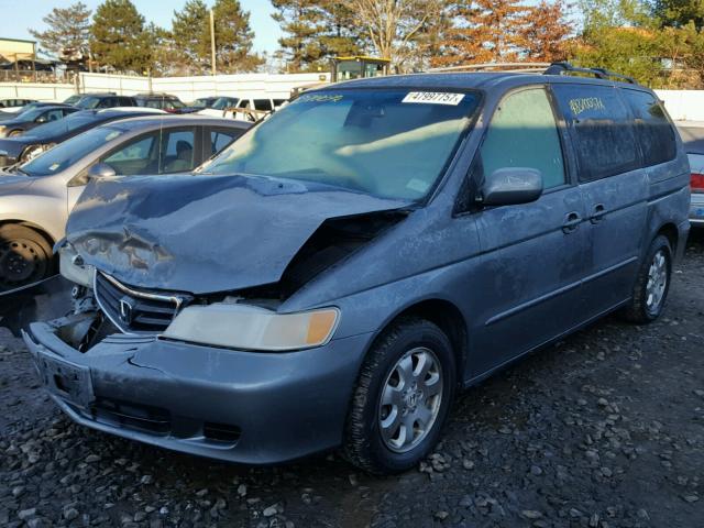 5FNRL18082B040193 - 2002 HONDA ODYSSEY EX GRAY photo 2