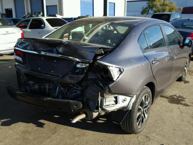 19XFB2F89EE230647 - 2014 HONDA CIVIC EX 灰色 照片 4