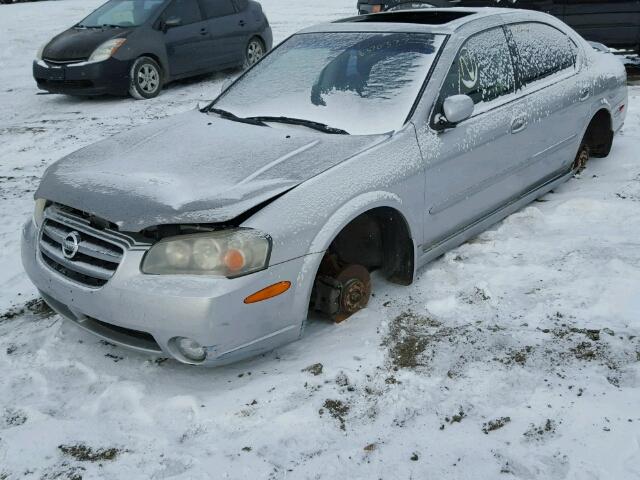 JN1DA31A43T401290 - 2003 NISSAN MAXIMA GLE SILVER photo 2