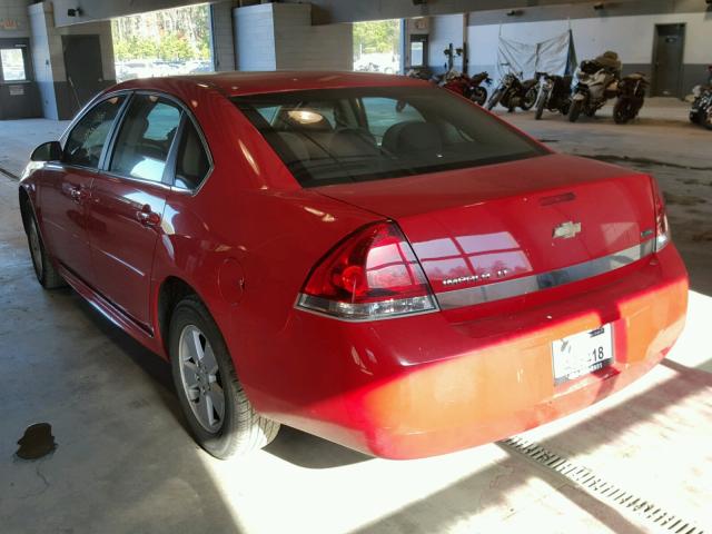 2G1WG5EKXB1123088 - 2011 CHEVROLET IMPALA LT RED photo 3