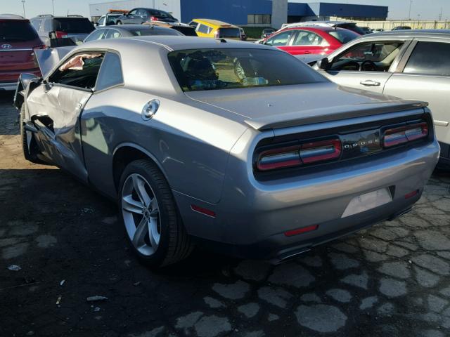 2C3CDZBT0HH658099 - 2017 DODGE CHALLENGER GRAY photo 3