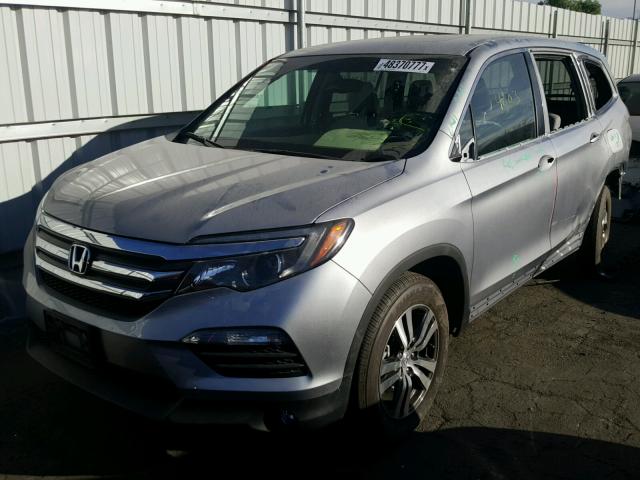 5FNYF5H57HB019821 - 2017 HONDA PILOT EXL SILVER photo 2