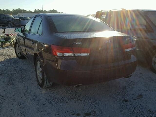 5NPEU46F66H016812 - 2006 HYUNDAI SONATA MAROON photo 3