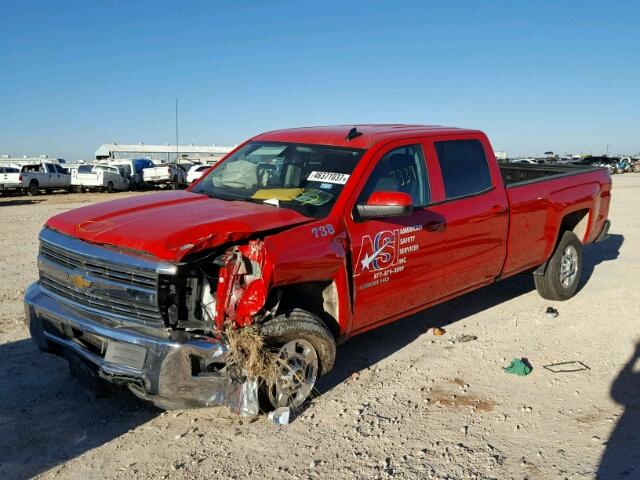 1GC1KVEG2HF230908 - 2017 CHEVROLET SILVERADO RED photo 2