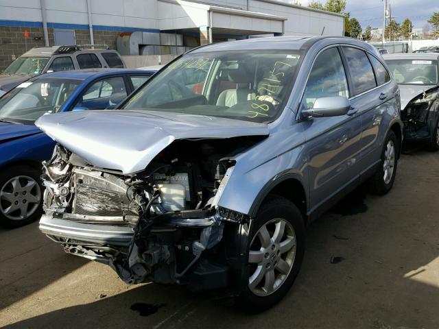 JHLRE48717C104865 - 2007 HONDA CR-V EXL BLUE photo 2