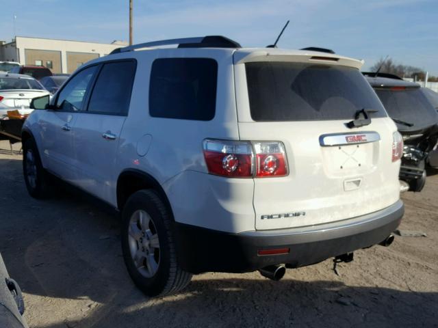 1GKKRNED6CJ394601 - 2012 GMC ACADIA SLE WHITE photo 3