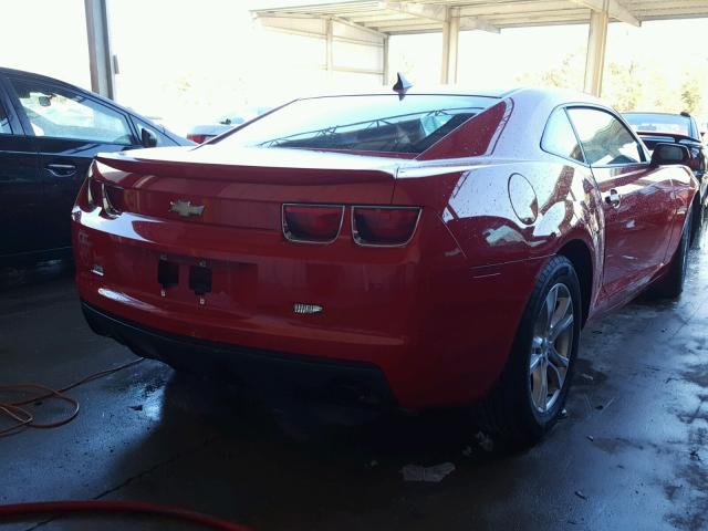 2G1FB1E30D9149350 - 2013 CHEVROLET CAMARO LT RED photo 4