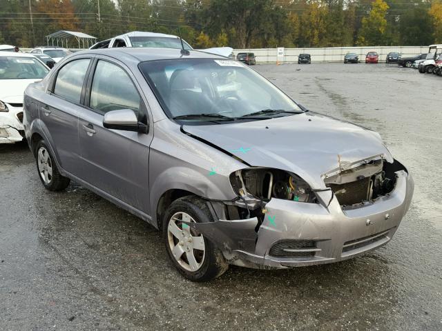 KL1TD5DE2AB111165 - 2010 CHEVROLET AVEO LS GRAY photo 1