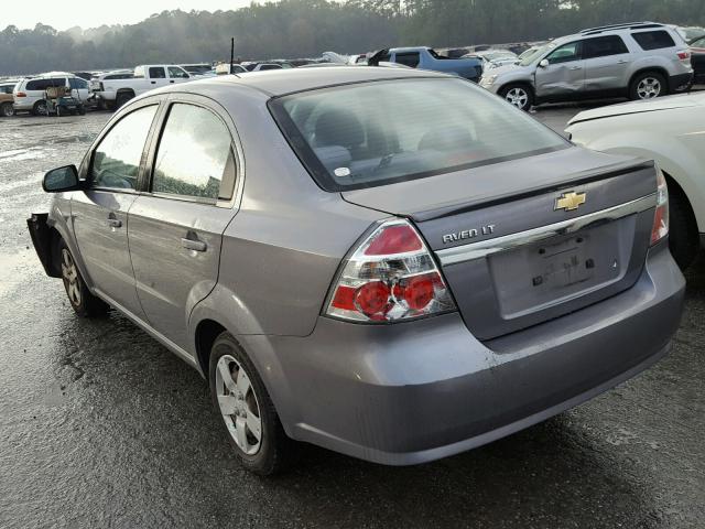 KL1TD5DE2AB111165 - 2010 CHEVROLET AVEO LS GRAY photo 3