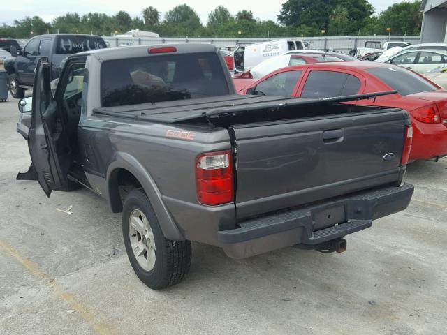 1FTYR10U25PB11701 - 2005 FORD RANGER GRAY photo 3